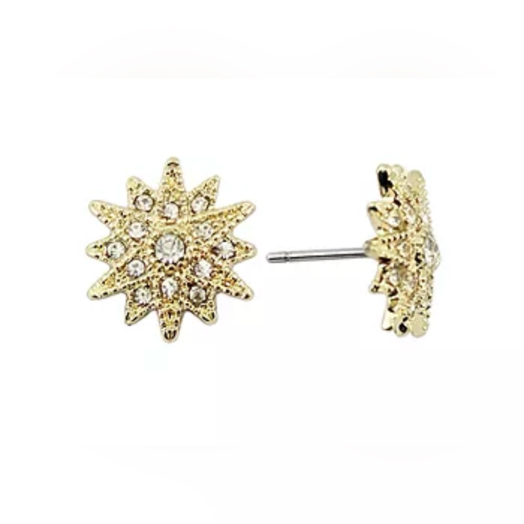 Monet Jewelry Stud Earrings-Sun Shaped Spiky 13$